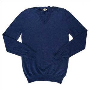 Burberry Brit Check Shoulder Wool Sweater -Size: M